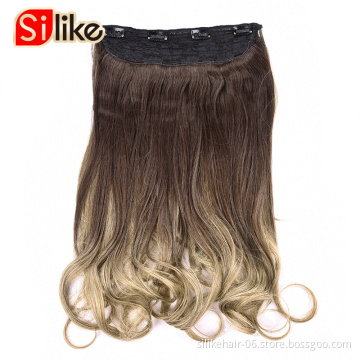 Silike Clip In Hair Extensions 24 Inch  comb clips Hair  17 Colors Available Synthetic Heat Resistant Fiber Hair Extension